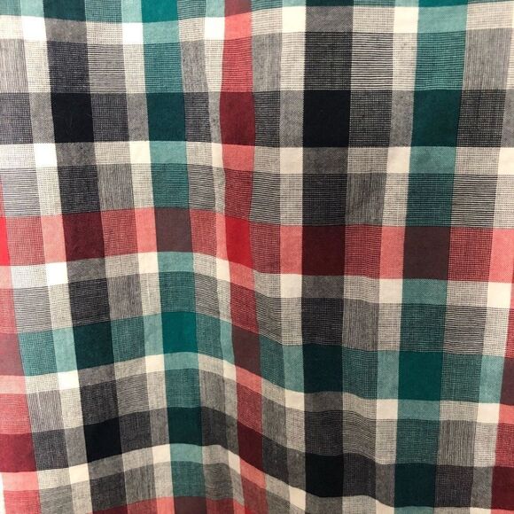 AMERICAN EAGLE SHIRT, RED Teal Check, Size X-Large - Picture 6 of 6